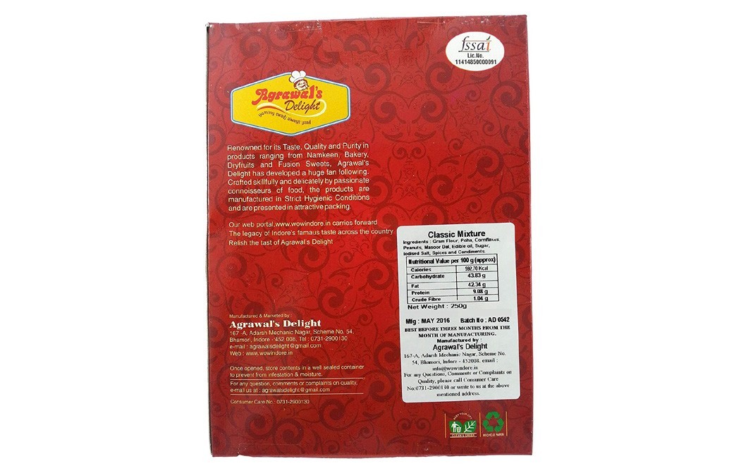 Agrawal's Delight Classic Mixture    Box  750 grams